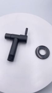 SUTTO Keran Mandi Stainless Steel Matte Black Tahan Karat - Aksesoris Dapur Gaya Retro