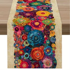VIKAMA Bohemian retro table runner Family Party Table Decoration Coffee Table Decoration Home Decoration