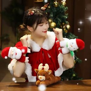 คริสมาสต์ อุปกรณ์เสริมข้อมือ ตุ๊กตาซานตาคลอส ตุ๊กตากวางเอลค์