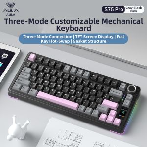 AULA | Multi-Mode Wireless Bluetooth Display Screen Mechanical Keyboard