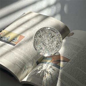 Minimalist Art Bubble Glass Crystal Ball Home Decoration Accessories round Luxury Simple Modern Geometric Desktop Ornament