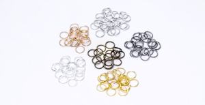 50-200pcs/lot 3-20mm Open Jump Rings Rose Gold Loops Split Rings Connectors for DIY Jewelry Making Findings Diy Accessories