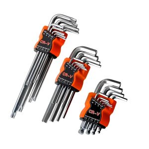 One Set Double-End L Type Screwdriver Hex Wrench Matt Allen Key Hexagon Flat Ball Torx Star Head Spanner Portable Hand Tools