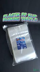 Plastik PP Klip 14x215 Tebal 50 Micron Kemasan Snack BluKing Zip Lock Zipper 14 x 21.5 Bungkus Keripik Kacang Cemilan Basreng
