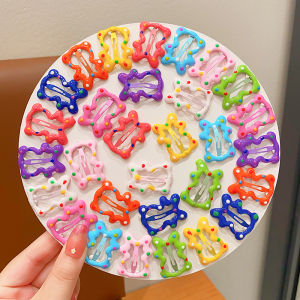 Childrens Star Hair Clips Little Girl Colorful Bangs Hair Accessories Baby No Damage Frizz Control BB Headwear Girls Hair Decorations