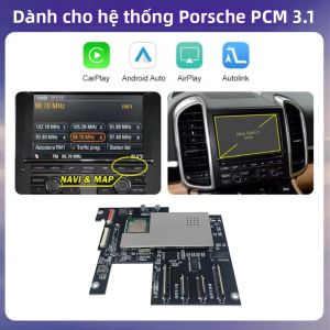 Mô-đun CarPlay Không Dây Bộ Chuyển Đổi Android Auto Dành Cho Porsche Panamera Cayenne Macan Cayman Boxster 911 718 - Tương Thích Với PCM4.0 PCM3.1