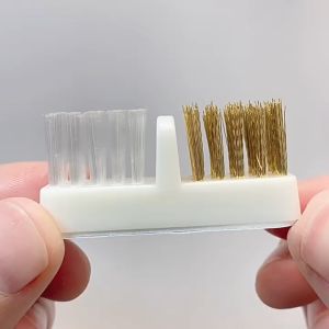 1Pc Self-adhesive Nail bit clean brush manicure drills cleaning brush Manicure Tool美甲工具批发卸甲头灰尘粉末清除双用铜丝清洁刷电动打磨机磨头刷