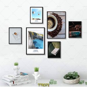Tranh treo tường trang trí quán cà phê decor hiện đại nhẹ bền tiện lợi có tặng kèm đinh treo không cần khoan tường.