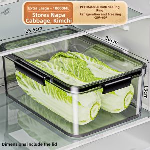 BEITEJIA | Food Grade Sealing Rectangular Refrigerator Fresh Box