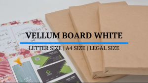Risefully Vellum Board White 180gsm Short/A4/Long (100sheets)