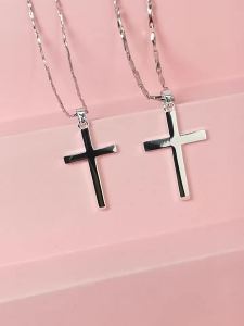 SHISHANGMEIDI | Simplicity Valentines Day Gift Couples Sterling Silver Necklace