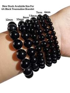 SG Local Eunegems Real Heavy Natural Black Tourmaline Bracelet