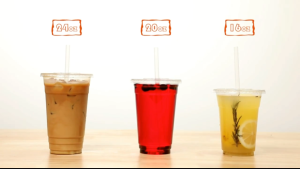 100pcs丨95mm PP/Cup Disposable Plastic Cup Transparent Cup Back Soaking Cup Lid White Plastic Straw