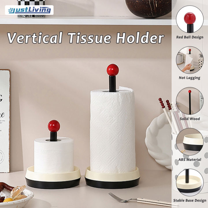 JustLiving Donuts Paper Towel Holder Countertop with Weighted Base