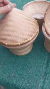 หวดซิ่ง หวดหนึ่งข้าวเหนียวในหม้อหุงข้าว หวดอุ่นอาหารทำจากไม้ไผ่สานอย่างดี ขนาด 8 นิ้ว