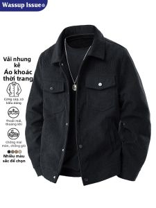 Corduroy Solid Color Spring and Autumn Loose Casual Jacket