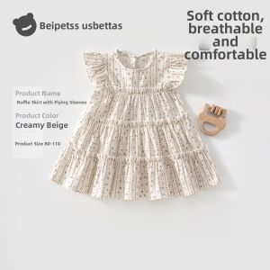 Usbettas | Summer Baby Pure Cotton Breathable Princess Dress S