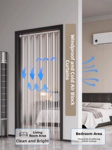 SHULIAN | Wind Blocking and Anti-Cold Air Curtain Transparent Easy Installable