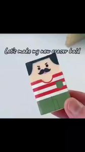 Funny Face Eraser 24PCS Random Design Cute Cartoon Eraser Kids School Stationery Mini Rubber Gift Toy Fun Eraser Set