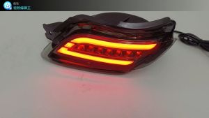 TOYOTA VIOS ncp-93 2007-2012 Rear Bumper LED Reflector Welcome Runing Light with Signal Runing (SMOKE)