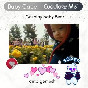 Baby Cape Cuddle Me & Jaket Multifungsi Anak Bolak Balik Set Fitted Booties Prewalker Sepatu 0-3 Tahun