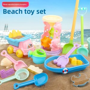 JIFANPAUL | Childrens Beach Toy Set with Shovel Bucket Sand漏 Storage Cart
