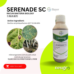 Bayer SERENADE SC (1L) Biologi Organic Fungicide Bacillus Amyloliquefaciens QST 96.69%