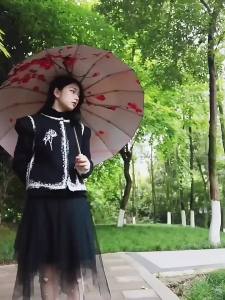 22516-Bone Sun Umbrella R Style Foldable Sun Protection UV Protection Female Rain Or Shine Dual-Use Umbrella malist Vinyl Umbrella