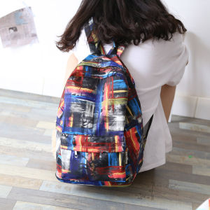 กระเป๋าเป้สะพายหลังผู้หญิงสไตล์เกาหลีใหม่ ลายการ์ตูน กระเป๋าใส่หนังสือแบบลำลอง กระเป๋าเป้สะพายหลังสำหรับนักเรียนมัธยมปลาย กระเป๋าเป้สะพายหลังแบบสองข้าง