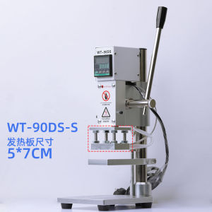 คู่มือขนาดเล็ก Wtong เครื่องปั๊มทองสายหนัง PU โลโก้เครื่องทําเครื่องหมายสําหรับรองเท้ากระเป๋าสตางค์อุปกรณ์สํานักงาน