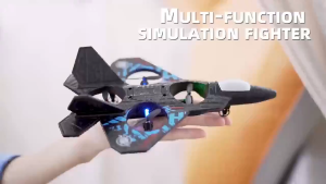 K8 Remote Control Airplane With LED Light RC Glider Airplane 2.4g Fighter RC Airplane Toy Boy Gift Foam Impact Resistant Glider Fighter