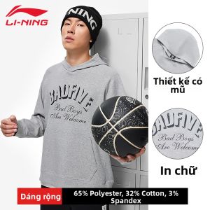 Li-Ning | Áo Hoodie Thoáng Khí Hút Mồ Hôi Rộng Rãi