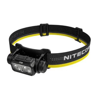 NITECORE Headlamp LED Senter Kepala Lightweight IP68 1400lm 3400mAh - NU43 - Black