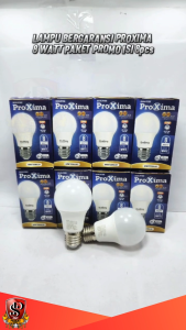 Promo Paket Isi 8 PCS Proxima Lampu LED Bulb 8 Watt E27 Cahaya Putih terang Maksimal SNI 8 WATT Proxima Original Paket Isi 8pcs