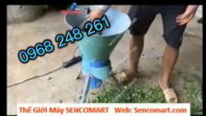(Mua 1 Tặng 1 ) Máy băm rau bèo phễu chạy điện mô tơ dây đồng