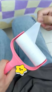 Roll Paper Sticky Roller Dust Replaceable Cleaning Brush Tool For Clothes