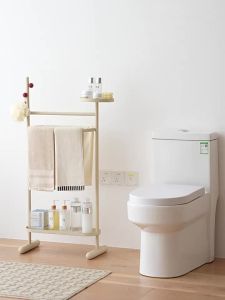 GUDE | Freestanding Drilling-free Bathroom Storage Rack Cream Style