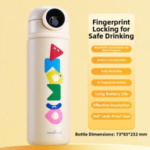 TEN-WIN | Fingerprint Unlock Password Insulation Water Bottle