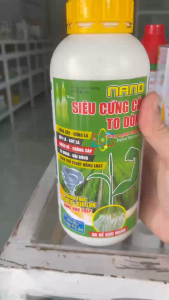 Nano Siêu Cứng Cây-Chai 1Lít-Phun Qua Lá Giúp Cây Gùn Lá Ngắn Đốt Cứng Cây Đứng Lá Nhiều Rễ Chống Sập-Chuyên Dùng Cây Trồng Dư Đạm