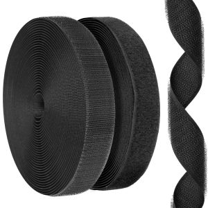 1-5Meter Sew-on Hook and Loop Fastener Tape Nylon Non-adhesive Velcros for Sewing DIY Crafts Clothing Bags Shoes​ 20-50mm