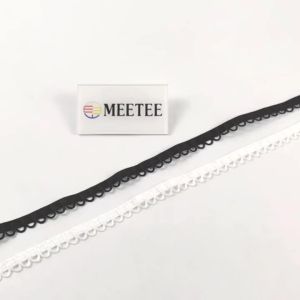 5/10/20M 15mm Elastic Band U-wave Lace Trim Nylon Ribbon for Sewing Dress Decoration Wedding DIY Garment Craft Accessory