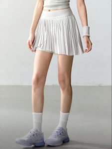 JUZHONGDEYAOJING | High Waist Pleated Sport Short Skirt Anti-Peeping