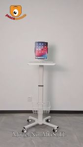 All-in-one workstation Height Adjustable Mobile Medical Laptop Cart Tablet Hospital Trolley