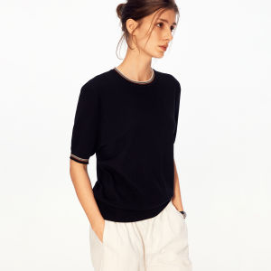 MADWITCH | Vintage Loose Color-blocked Short Sleeve T-Shirt
