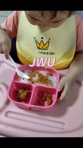 JWU Cute Cartoon Lunch Box Food Storage Box Portable Kids Student Bento Box With Compartments