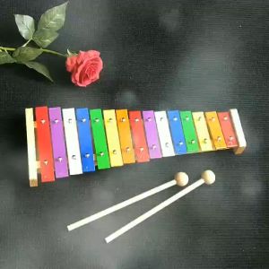 Đàn xylophone 15 thanh hộp kim nhôm nhiều màu có lỗ tiện dụng QUYNHLEMO Nhạc cụ gõ đồ chơi cho bé rèn kĩ năng âm nhạc.