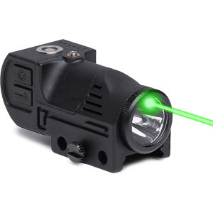 BLO-041 Outdoor Magnetic Rechargeable 500 Lumens Red/Green Beam and led Combo Light with Strobe Under Mount Flashlight For 20-21mm Rail