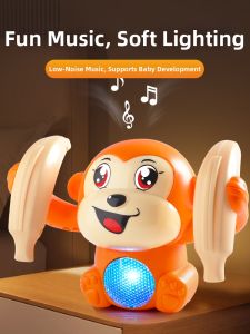 Sound Controlled Illuminating Rolling Monkey Toy