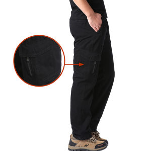 Plus Size Mens Cargo Pants Casual Loose Multi Pocket High Quality Cotton Pants Long Trousers Mens Jogger Pants 5XL 6XL