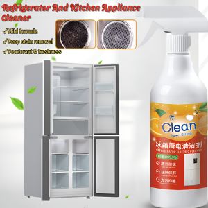 Kitchen Appliance Cleaner For Heavy Oil Stain Heavy Refrigerator Duty Degreaser Removes Odors Household Cleaning Spray